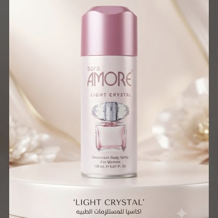 بخاخ جسم نسائي Sora Amore Light Crystal – 150 مل